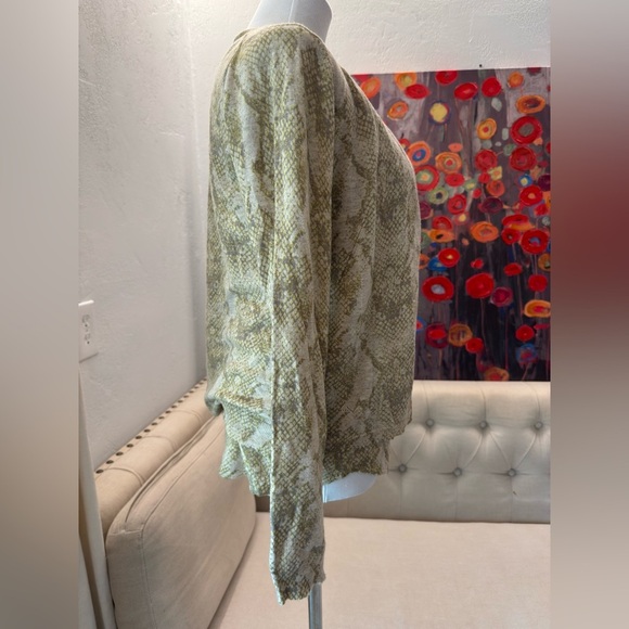 Set Zadig & Voltaire DELUXE Ninon Snakeskin-print cashmere cardigan & tank M - Picture 3 of 11